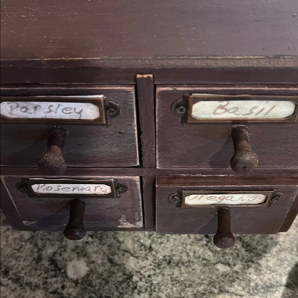 Vintage Wooden spice cabinet
